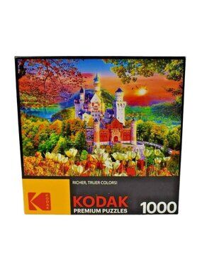 Kodak Neuschwanstein Medieval Castle 1000 Piece Jigsaw Puzzle Complete